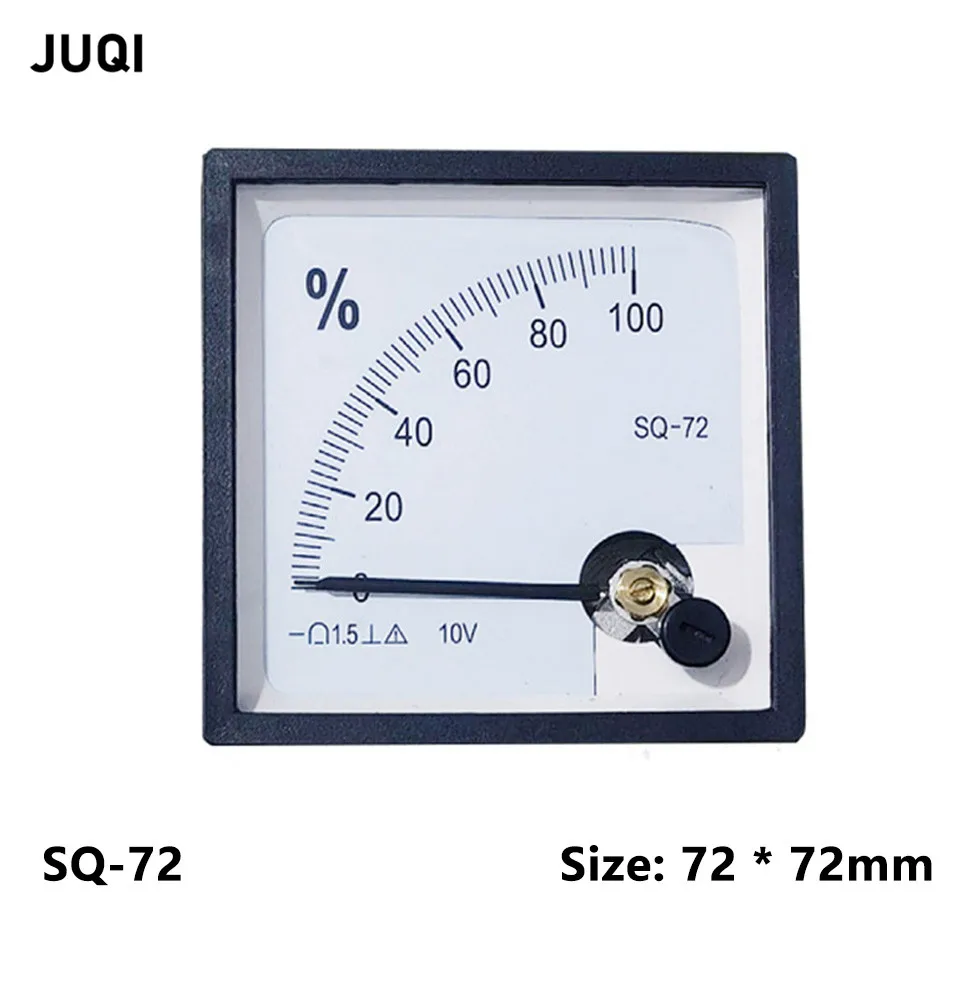 NEW  Pointer type instrument DC opening meter SQ-72-100% 10V 4-20mA 100% percentage meter ammeter voltmeter