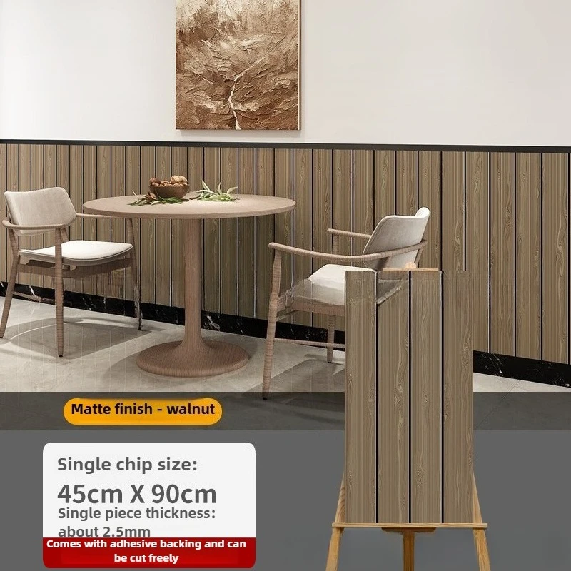 

45x90cm5Pcs Waterproof 3D Self-Adhesive Wall Panel for Cabinet Countertop Shop Easy DIY Removable Dirt-resistant Home Protection