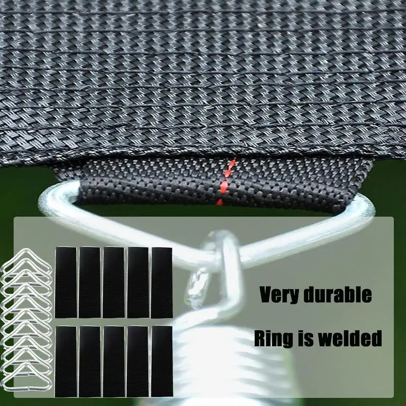 Trampoline Patch Replacement Repair Supplies Triangle Ring Buckle Wear Resistant Sturdy Complete Patch Repair Kit For Trampoline