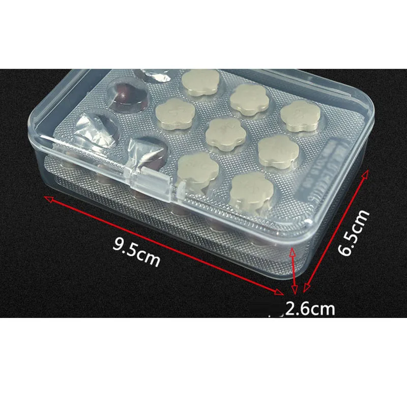 

5PCS Transparent Plastic Box Jewelry Packaging Component For Receiving Box ID Card Jewelry Rectangle Home plastic storage box