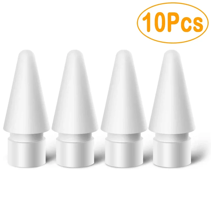 10Pcs For Apple Pencil 1st 2nd Generation Tip For iPencil Tips For Apple Pencil Nib iPad Stylus Pen Sensitivity Replacement Nib