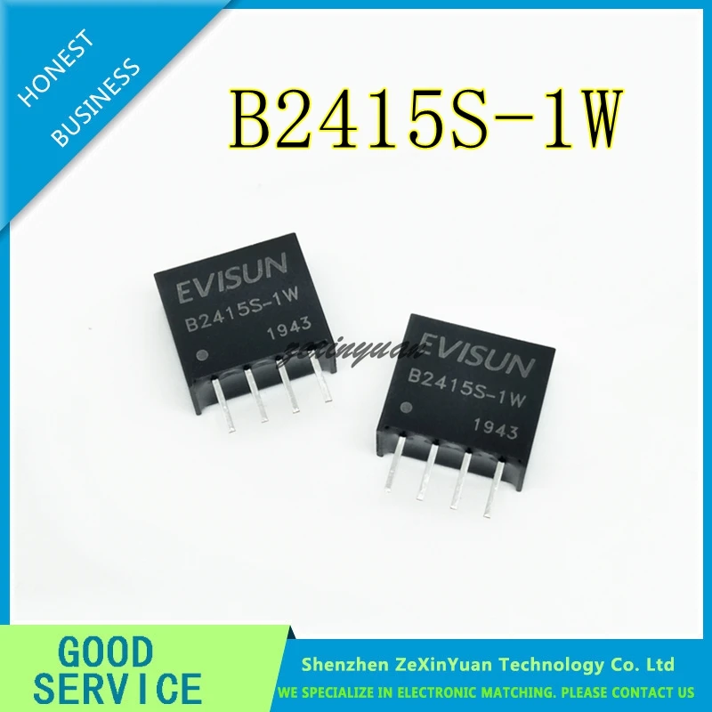 5PCS/10PCS/20PCS B2415S-1WR3 B2415S-1WR2 B2415S-1W B2415S SIP-4 24V TO 15V 1W DC-DC módulo de alimentação isolado