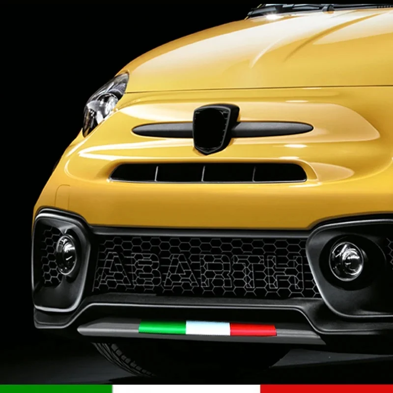 

1Pc Italy Flag Front Bumper Decal Sticker for Fiat Abarth 500e Tipo 500 500x Panda Punto 500L bravo Anti-Scratch Auto Parts