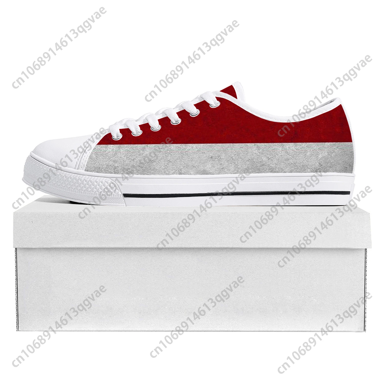 

Indonesia Flag Low Top High Quality Sneakers Mens Womens Teenager Canvas Sneaker Prode Casual Couple Shoes Custom Shoe