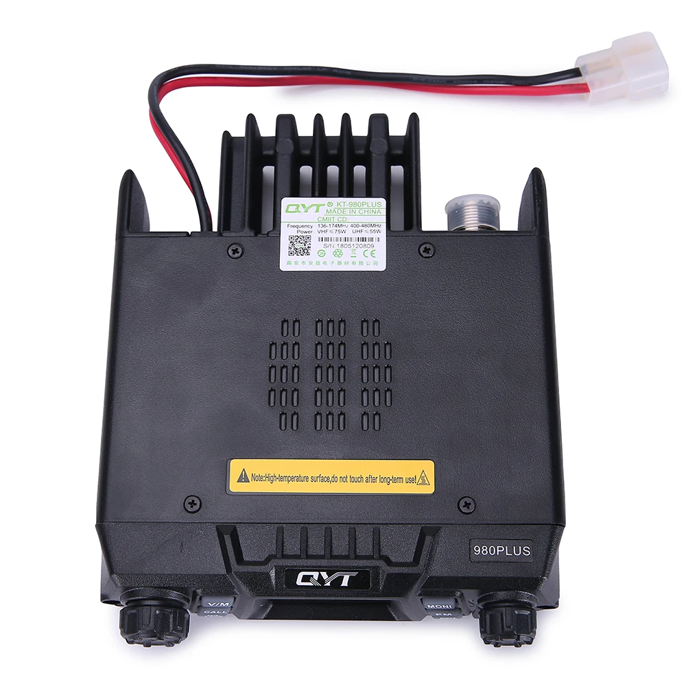 QYT KT-980Plus 장거리 듀얼 밴드 라디오 VHF UHF, 모바일 디스플레이 화면 포함, 자동차 모바일 라디오 햄 라디오, 50W, 신제품