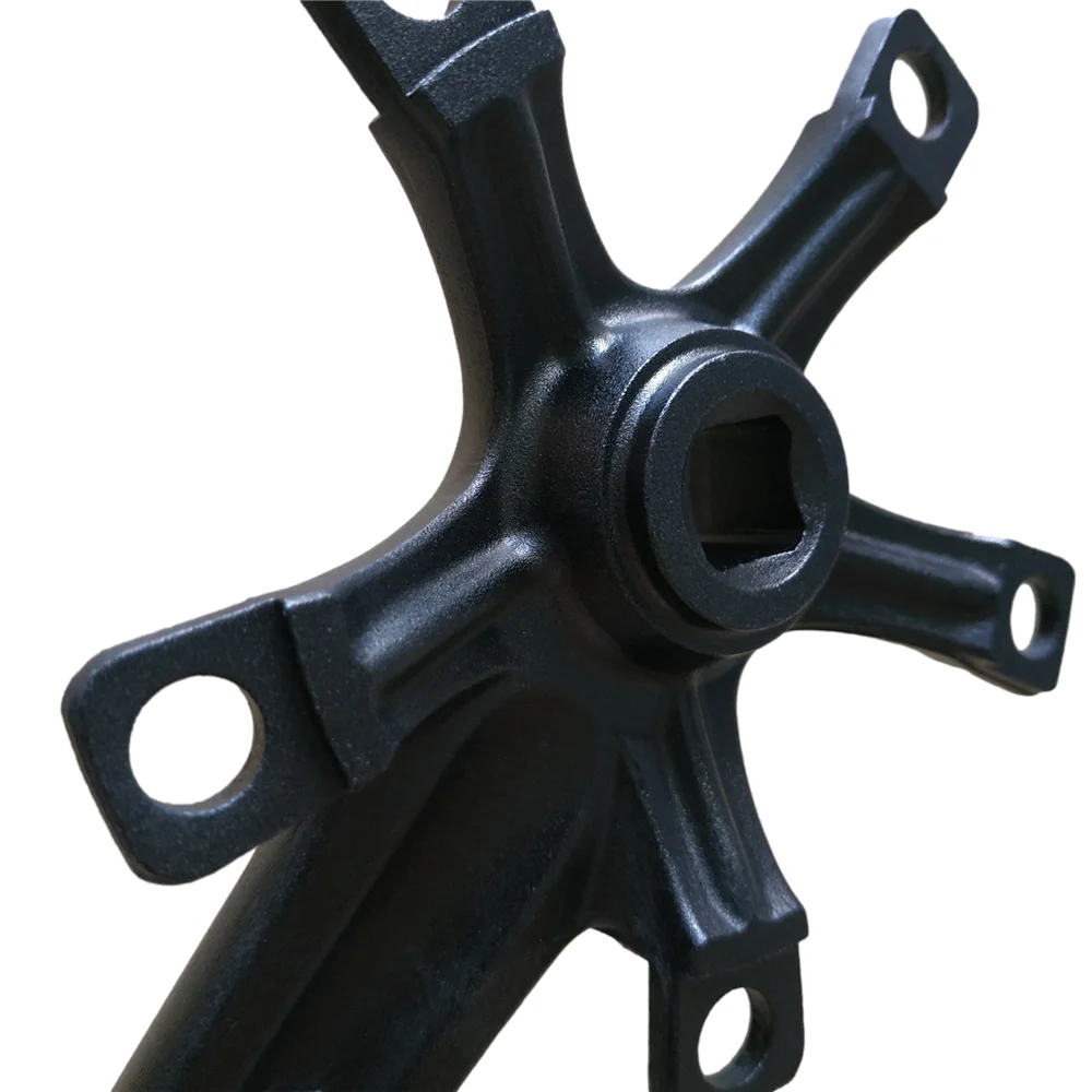 110BCD Aluminum Alloy Square Hole Bicycle Crank, Folding Bike Crankset, BMX Parts, Length 165mm, 170mm
