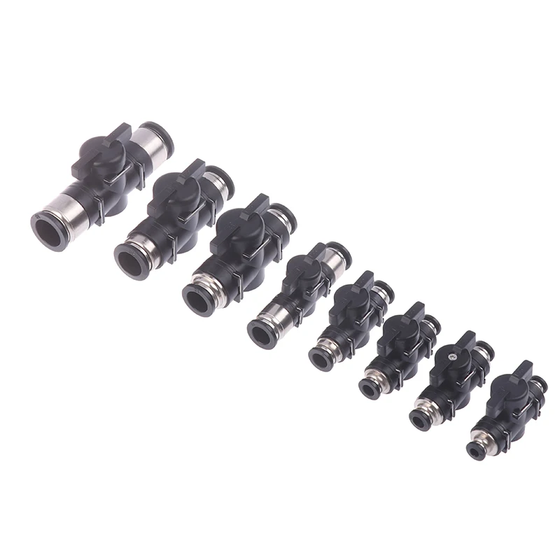 Pneumatic Fittings Quick Connector Air Hose Tube Connectors Plastic BUC 4mm 6mm 8mm 10mm 12mm 14mm 16mm Push Into Pluglug