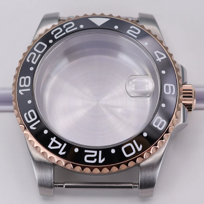 40mm 316L Edelstahlgehäuse für GMT MASTER NH35 NH36 NH34 NH38 ETA2824 Miyota8215 Mechanisches Uhrwerk SUB GMT Uhrengehäuse NH35 – Detail 3
