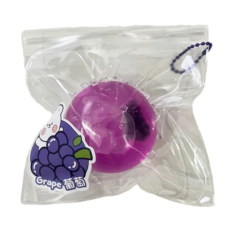 Kids Simulation Grape Handmade Ball Pinch Decompression Toys Slow Rebound Squeeze Soft Grape Handmade Ball Stress Relief Toys