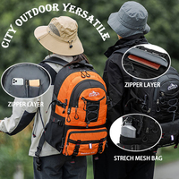 Travel backpack 40L waterproof lightweight outdoor hiking, men's and women's camping backpack