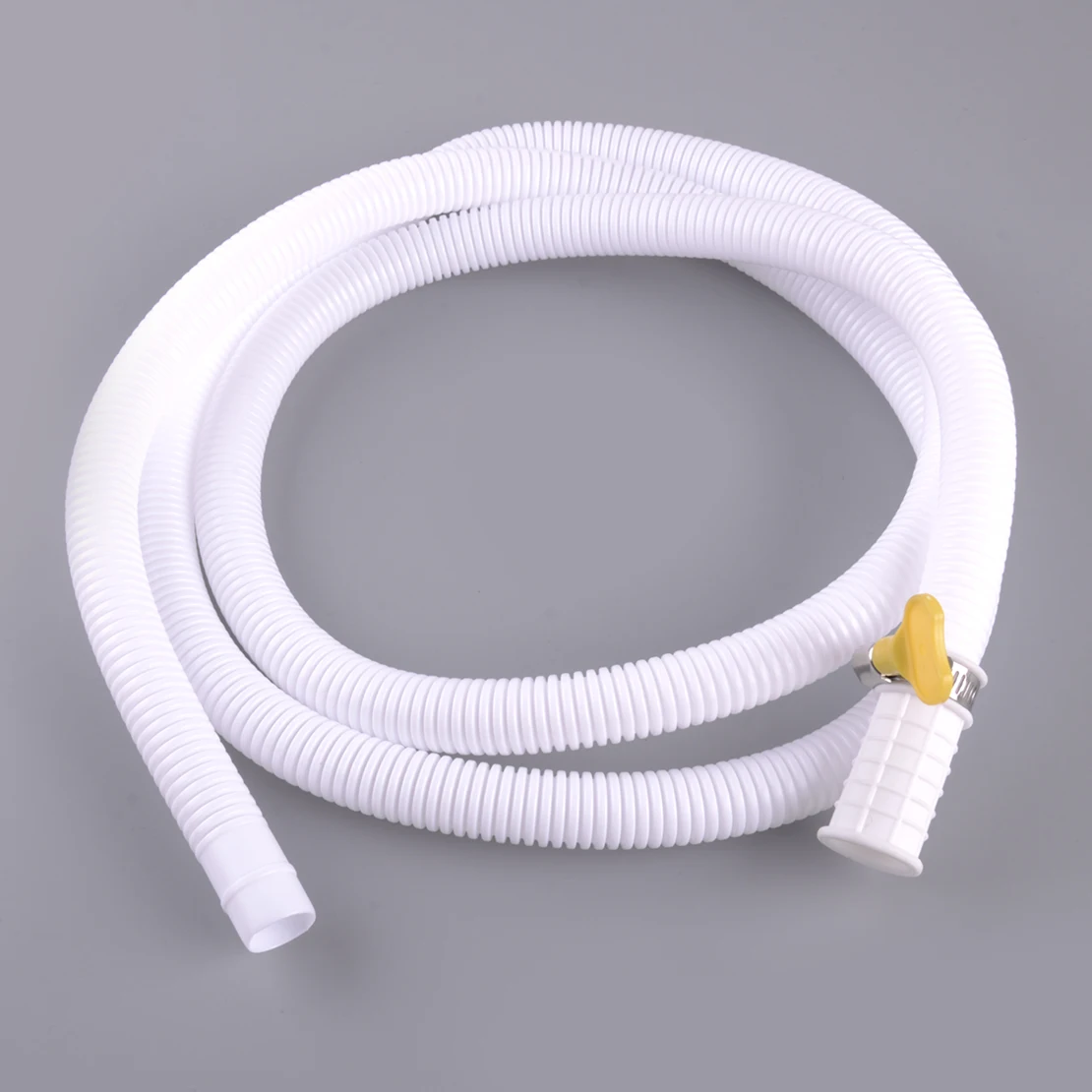 

2 м 6,6 футов белый полиэтиленовый сливная труба для кондиционера, удлинительный шланг с зажимом, блоки переменного тока, внутренний диаметр 16 мм