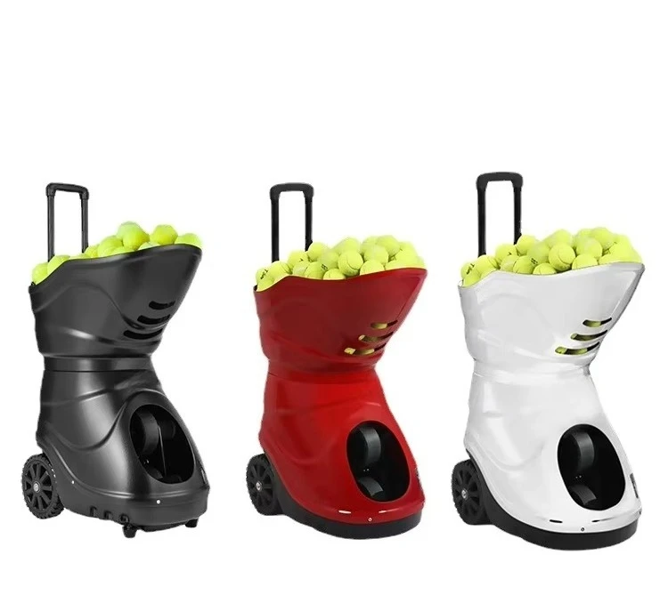 آلة قاذفة كرة التنس الأوتوماتيكية المتينة من ABS والفولاذ معدات تدريب البناء PP