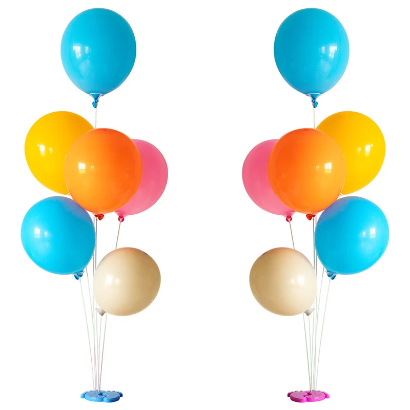 1/2set Geschlecht offenbaren Party Ballon Ständer Kit mit rosa blau Fußabdruck Basis Ballon Halter Spalte Jungen Mädchen Baby Dusche liefert
