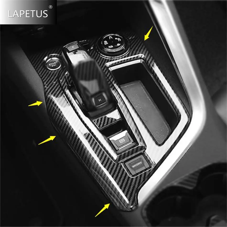 

Carbon Fiber Central Control Console Stalls Shift Gear Box Panel Cover Trim For Peugeot 3008 5008 GT 2017 - 2023 Car Accessories