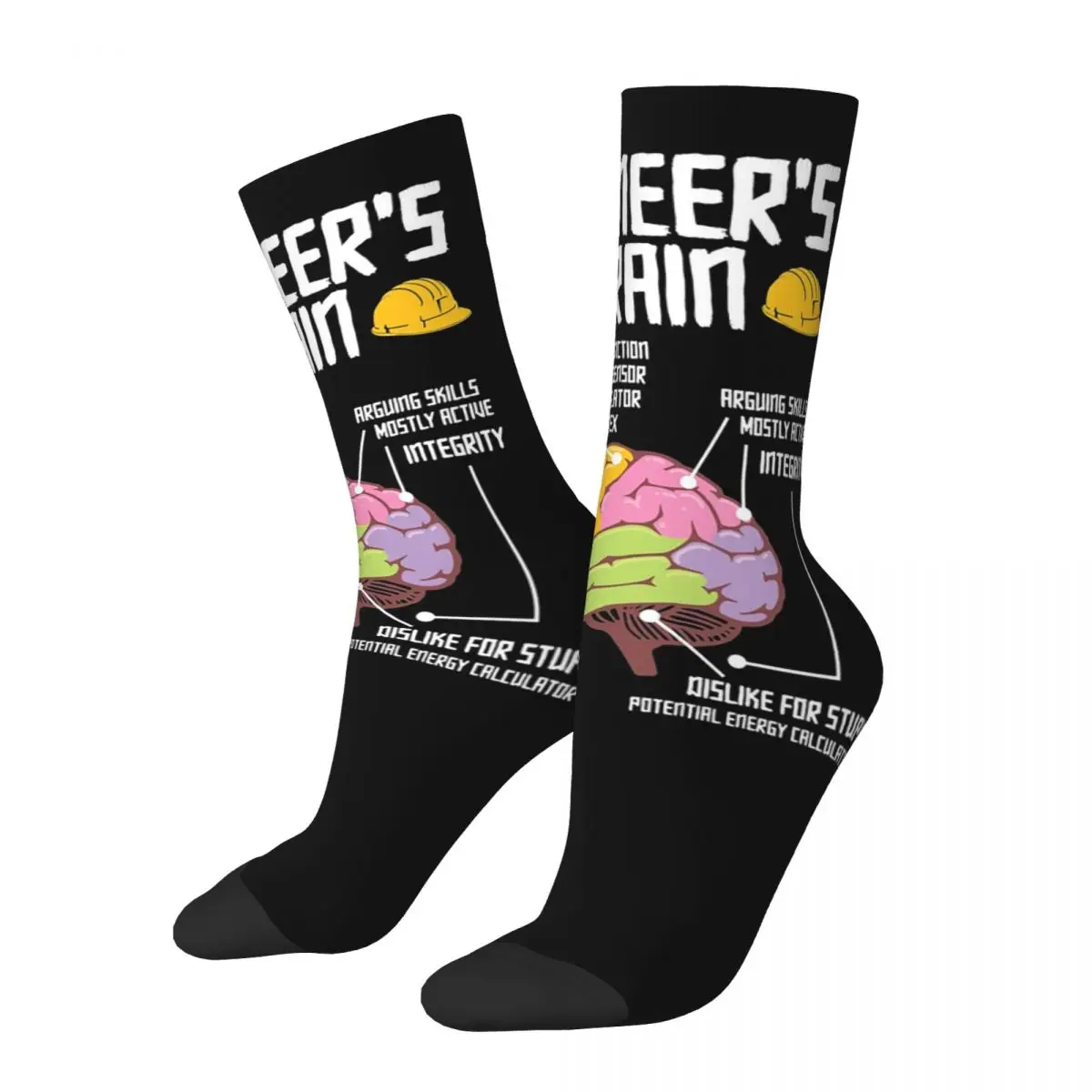 

Engineer's Brain Engineering Profession Graphic Gift Socks Harajuku Super Soft Stockings All Season Long Socks for Unisex Gifts