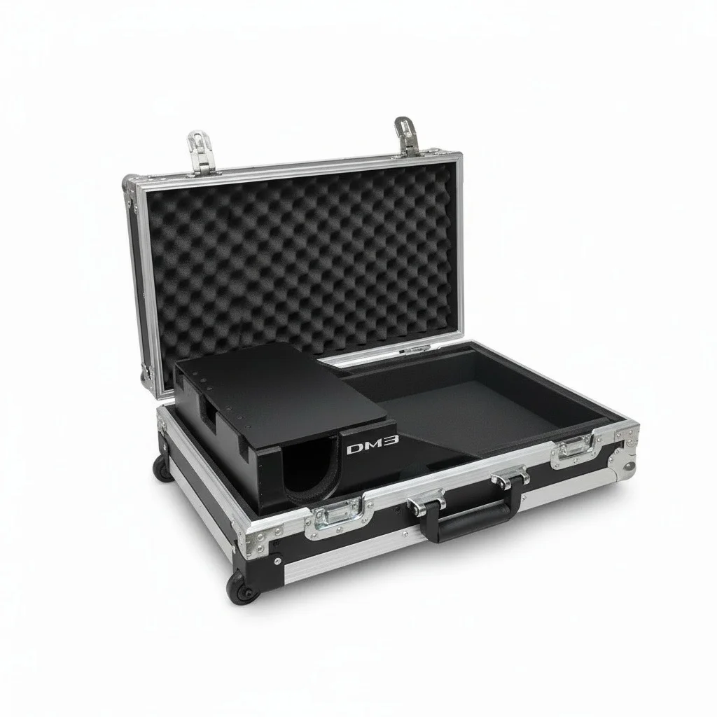 

ATA Flight Case, 58x80x32cm Foam Lined Road Case, fit for DM3 Console, IP65 Heavy Duty Waterproof Hard and Stage Equipment Case
