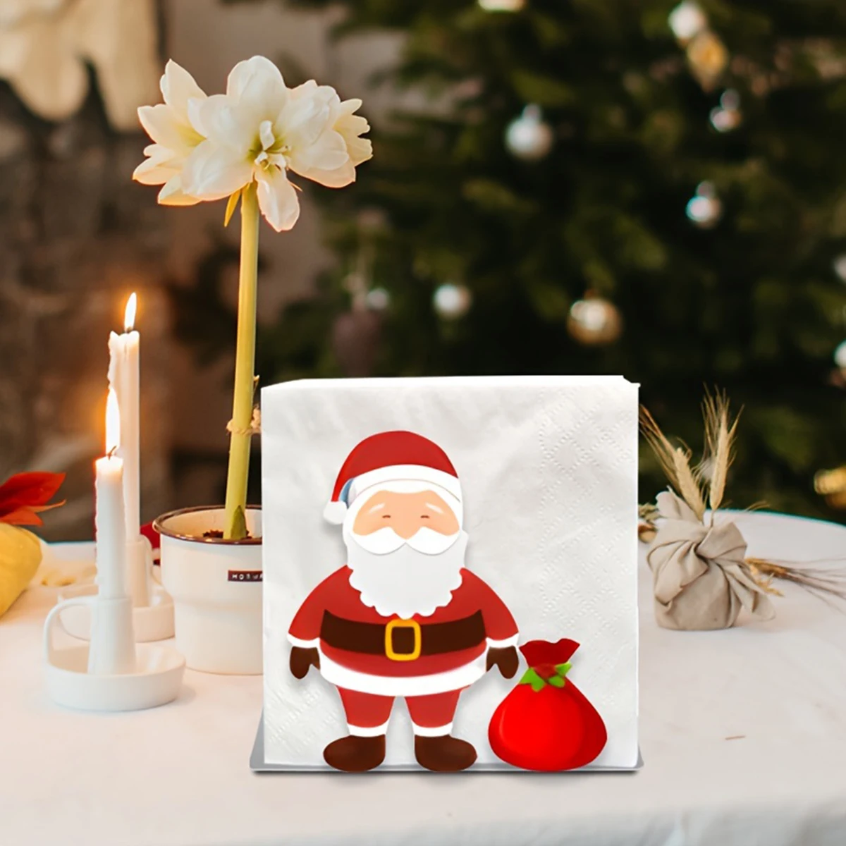 Table Napkin Holder Christmas Tree Napkin Paper Towel Dispenser Modern Paper Towel Holder Kitchen Restaurant Interior Decor