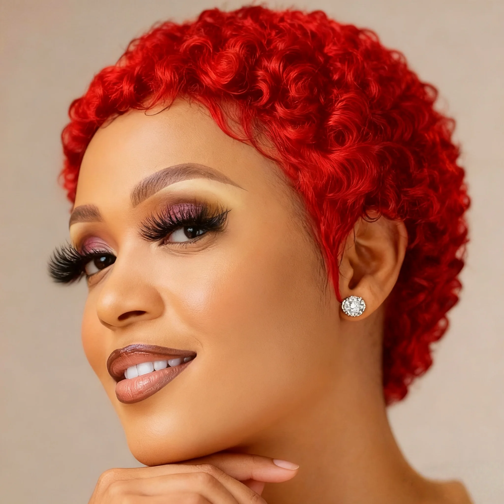 

Короткие вьющиеся парики из натуральных волос для женщин, полностью машинное производство, парики с глубокими волнами, выбор человеческих волос, дешевые парики по распродаже