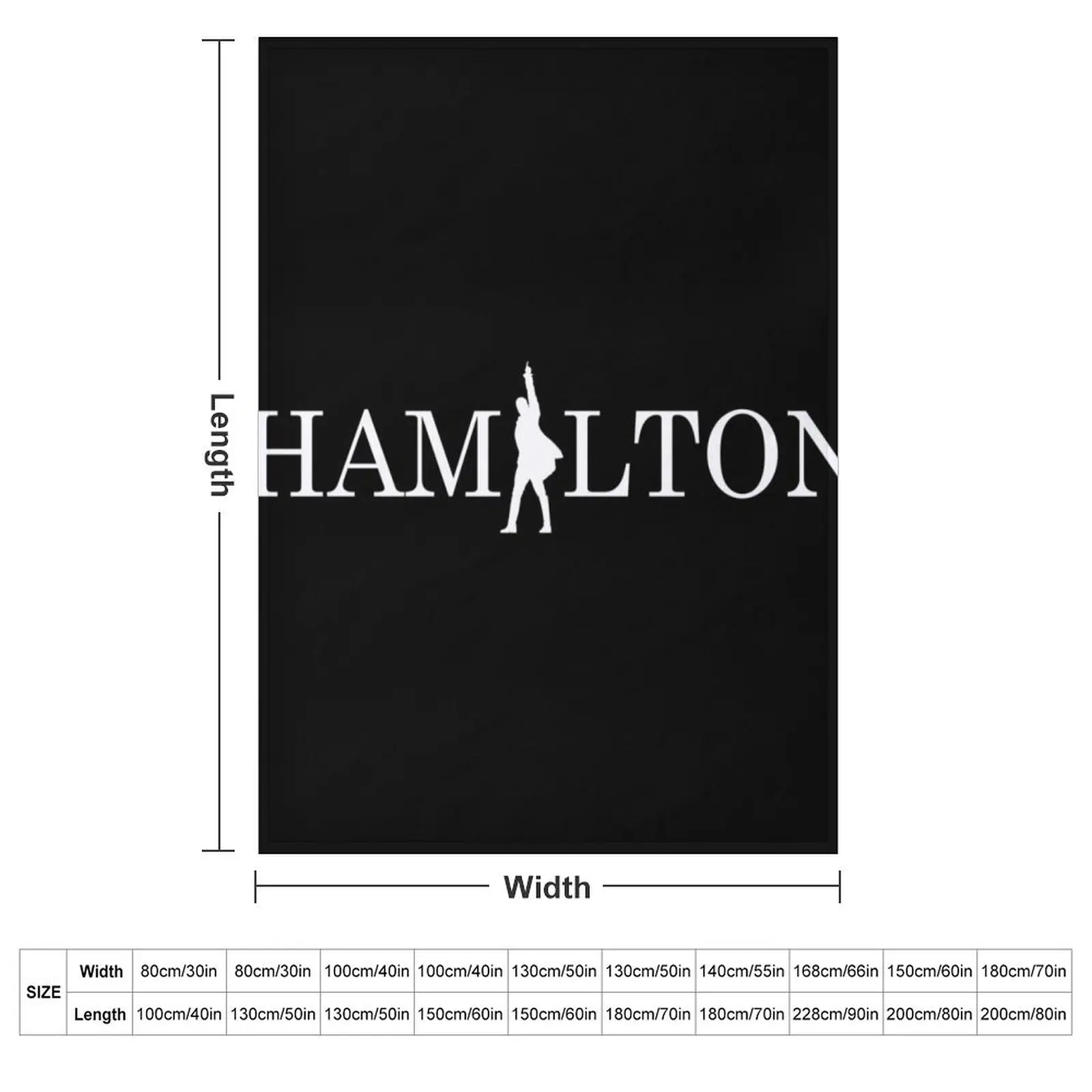 Hamilton text logo masks and tee-shirts Throw Blanket Decorative Sofa Hairy Furry cosplay anime Blankets For Sofas Blankets