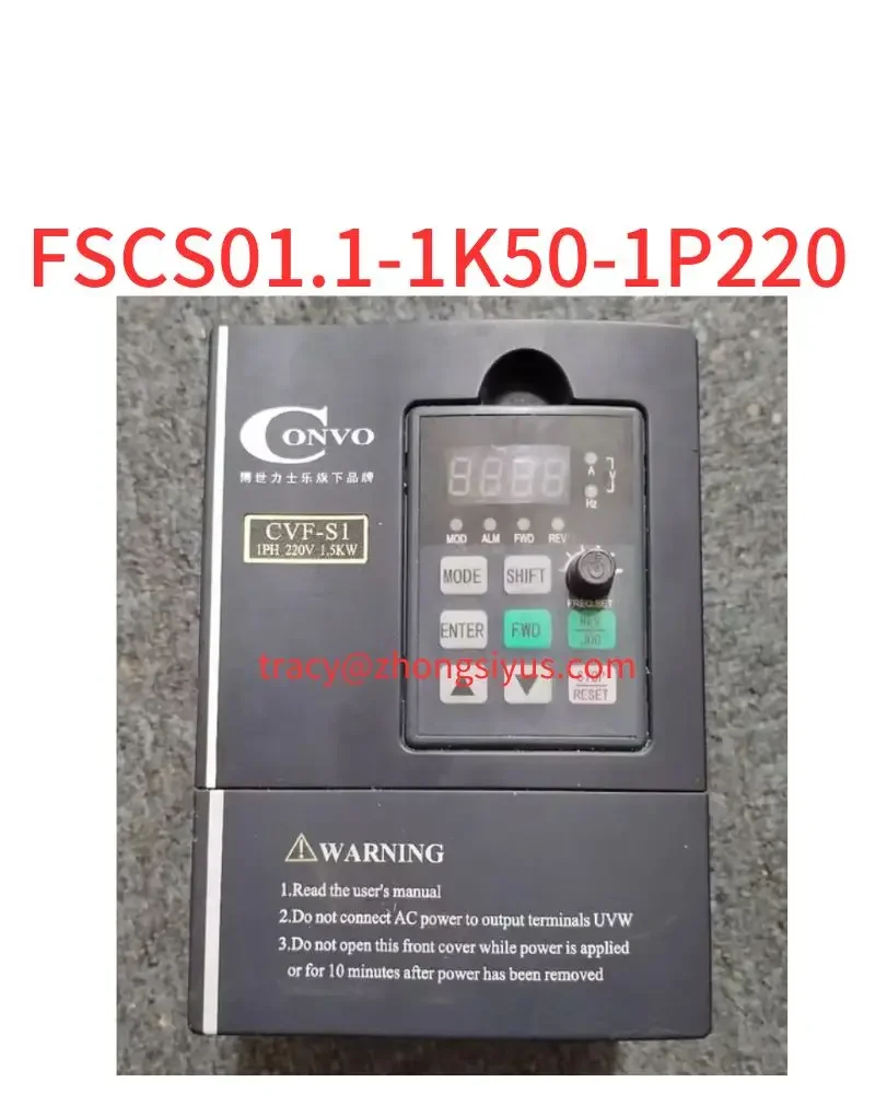 Second-hand inverter, FSCS01.1-1K50-1P220, cvf-s11.5 kw 220V, function package
