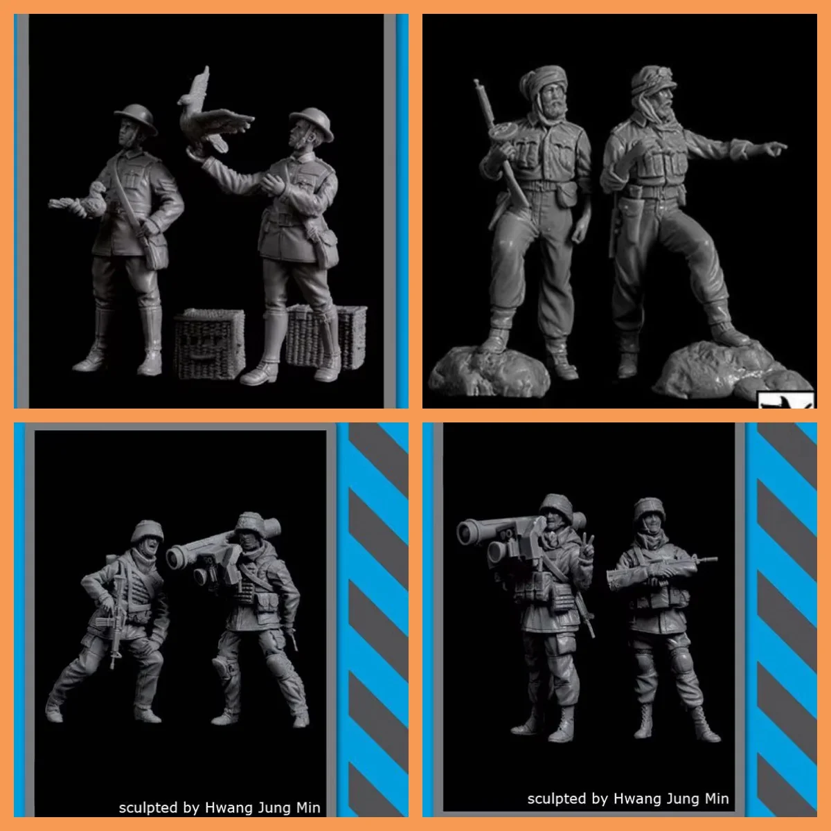 

Фигурка модели из смолы 1/35, GK, комплект в разобранном и неокрашенном виде