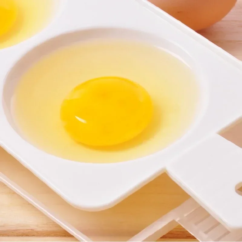 Plastic Egg Cooker Microwave Egg Boiler 2 Eggs Poached  Cooker Cooking Tools Dual Use Design High Quality Egg Tool