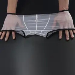 Transparent Boxers for Men See Through Male Underpants Sexy Low Waist Panties Lingerie Intimates