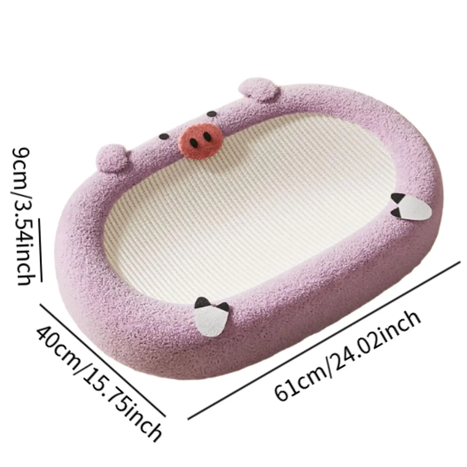 Sisal Cat Scratcher,Cat Scratching Bed,Oval Pet Supplies ,Scratching Board for Indoor Cats Cat Lounge for Cats Kitten