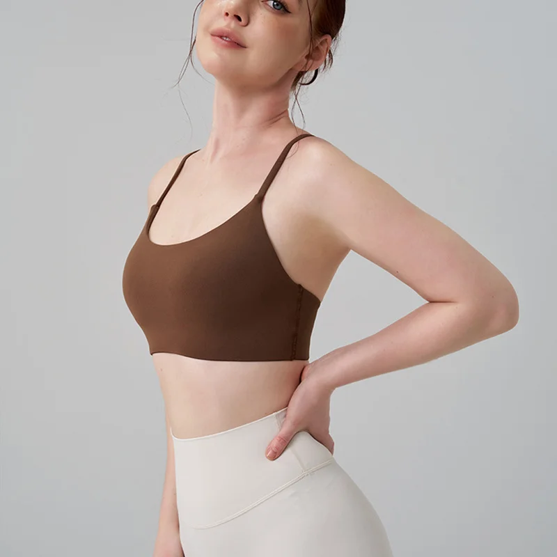 TRY TO BN Sports Bra Gym Sexy Back Push Up High Impact Shockproof Underwear Naked Crop Top Fitness Mujer Workout Women Yoga Bras