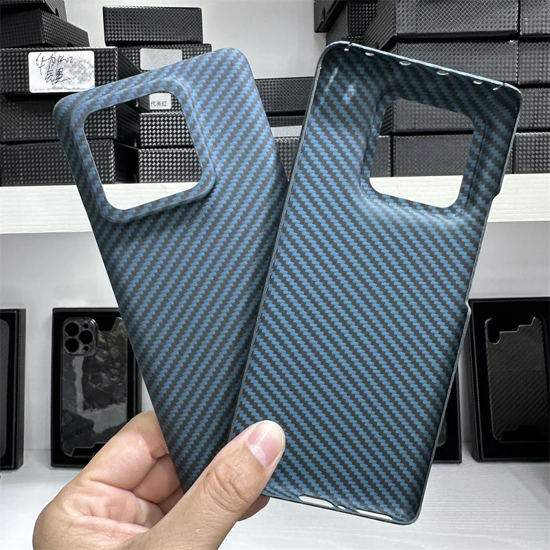 Suitable for Mi 13,13pro Crater Blue Kevlar aramid fiber phone case lightweight business drop resistant