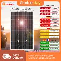 DOKIO 100W 200W 400W flexible solar panel monocrystalline silicon made in China 18V solar panel suitable for RV camping