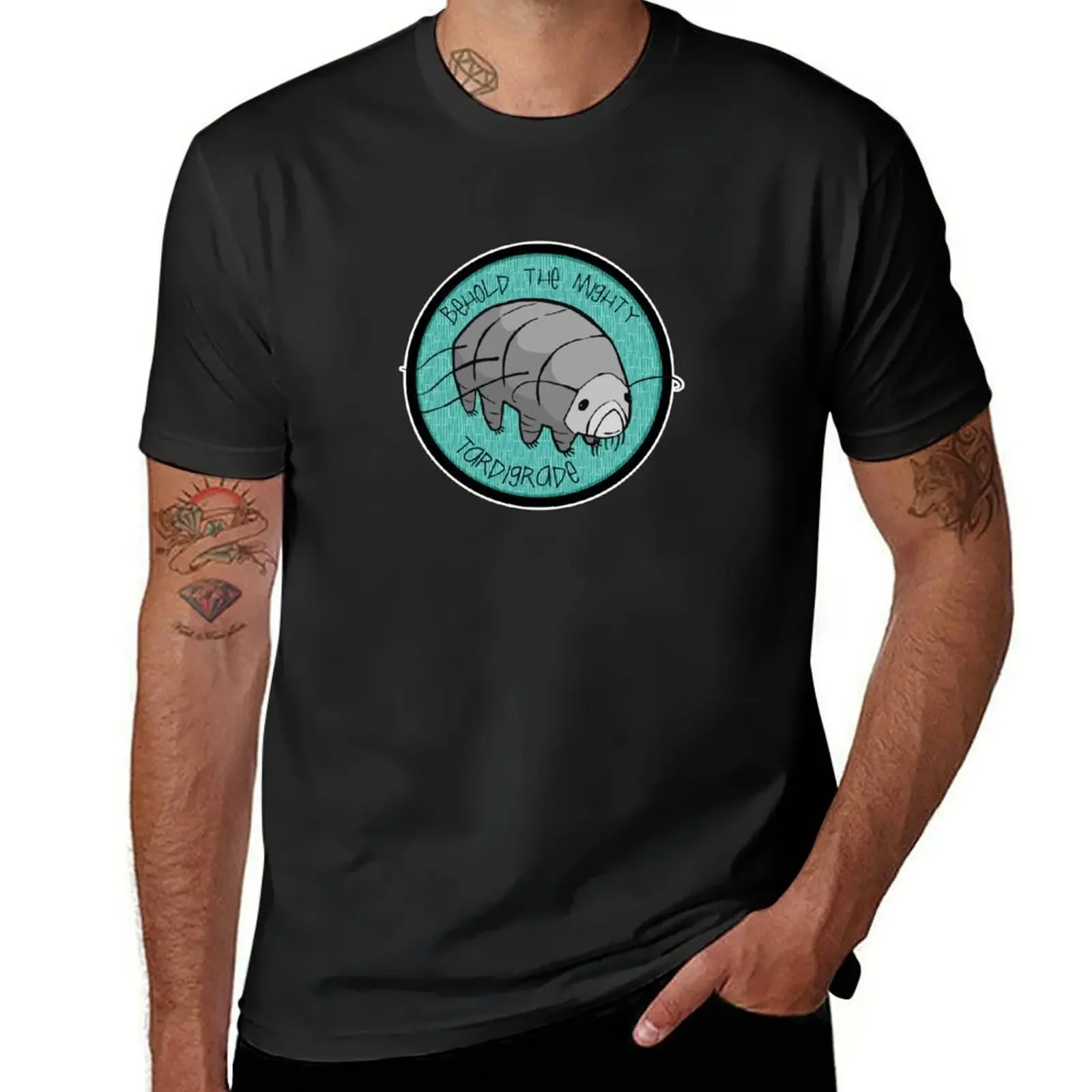 The Mighty Tardigrade T-Shirt quick drying plain Short sleeve tee slim fit t shirts for men