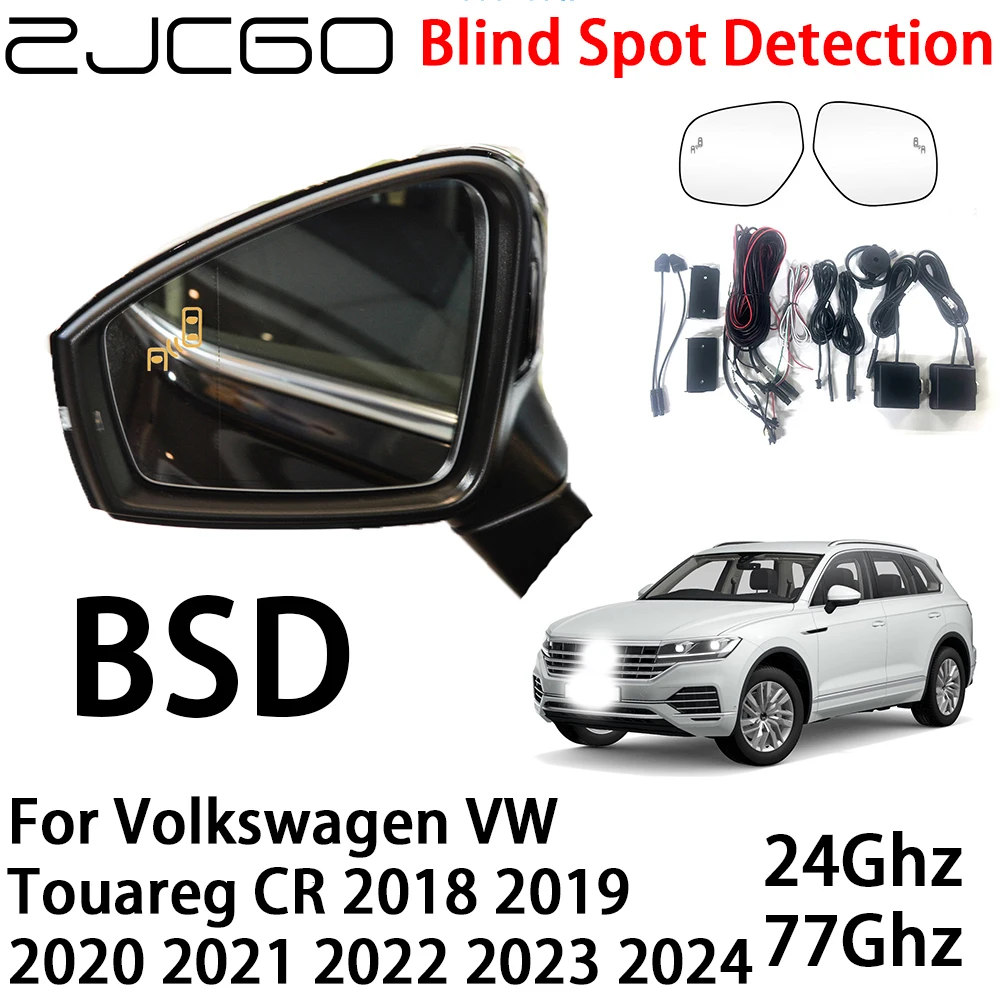 ZJCGO Car BSD Radar Warning System Blind Spot Detection Safety Driving Alert for Volkswagen VW Touareg CR 2018~2024