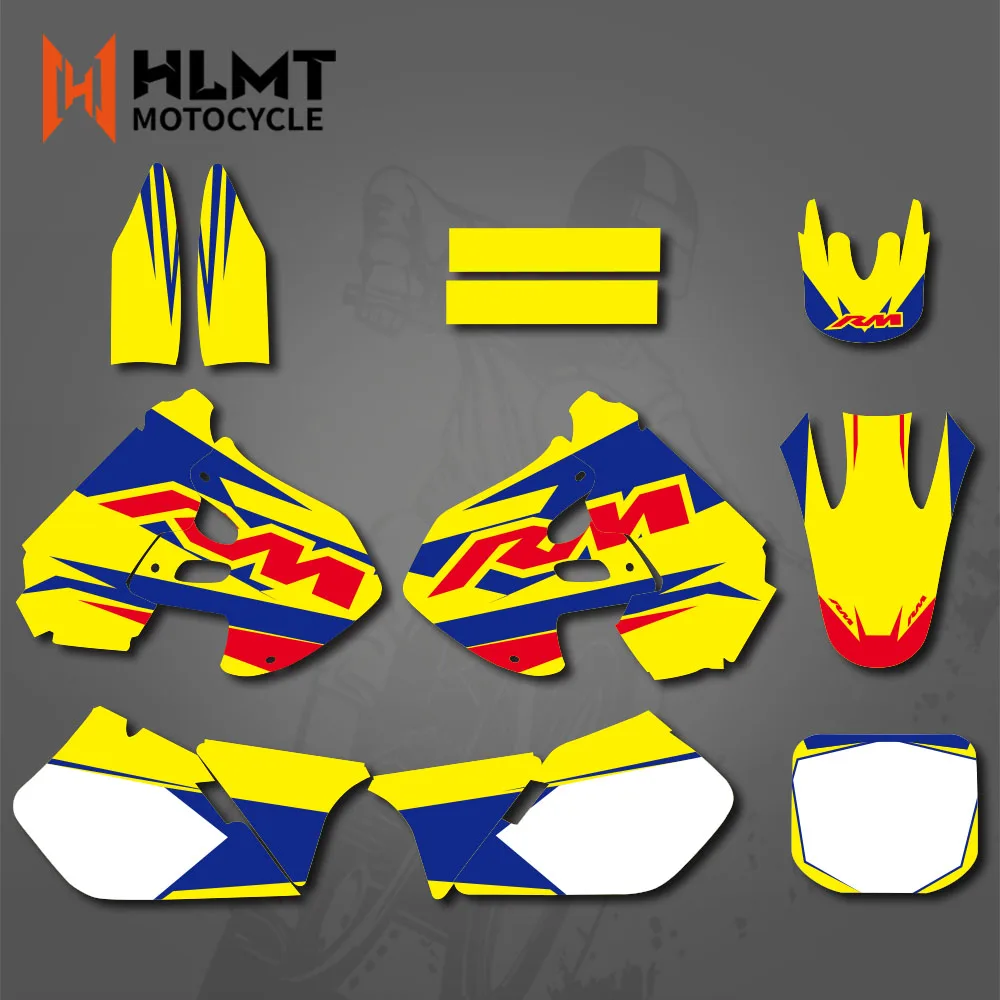 HLMT NEW TEAM DECALS STICKERS Graphics For Suzuki RM125 RM250 1999 2000 RM 125 250