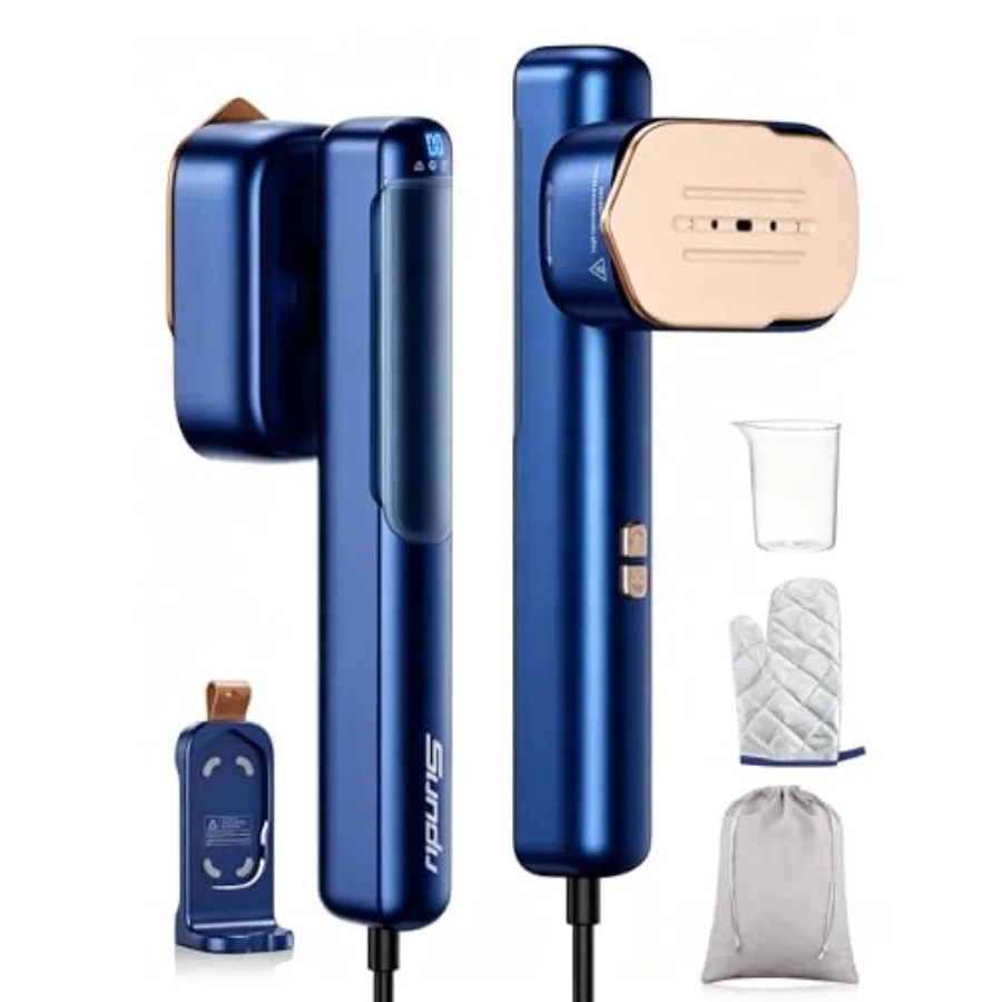 

Smart Travel Steamer for Clothes 100V-240V Portable Iron 15s Fast Heat Up 2 in 1 Steamer and Iron LED Display 100ml Lrge Water