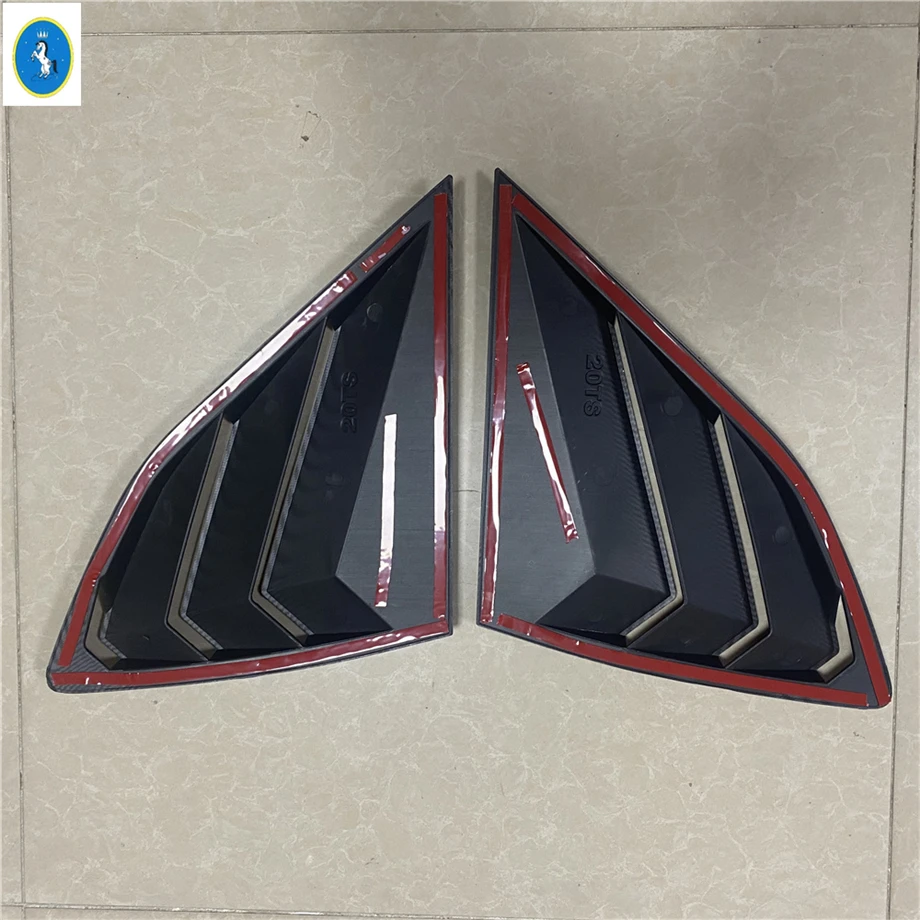 Auto Rear Window Side Vent Shutter Louve Decor Frame ABS Accessories Cover Trim Fit For Hyundai Tucson 2016 2017 2018 2019 2020