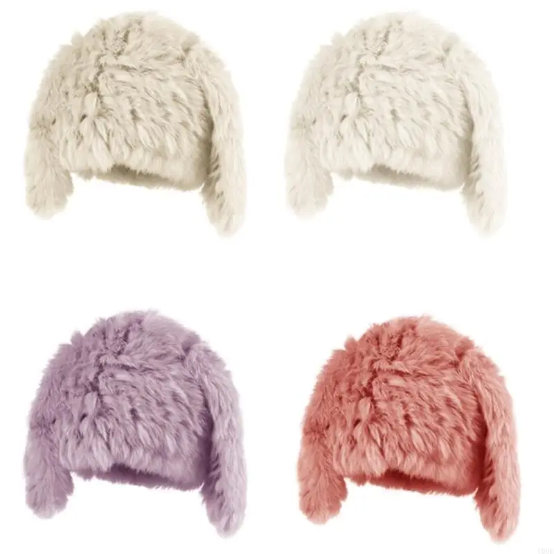 Bunnies Ears Hat Christmas Party Hat Carnivals Hat Adjustable Fashionable Hat for Winter Fashion Y08E