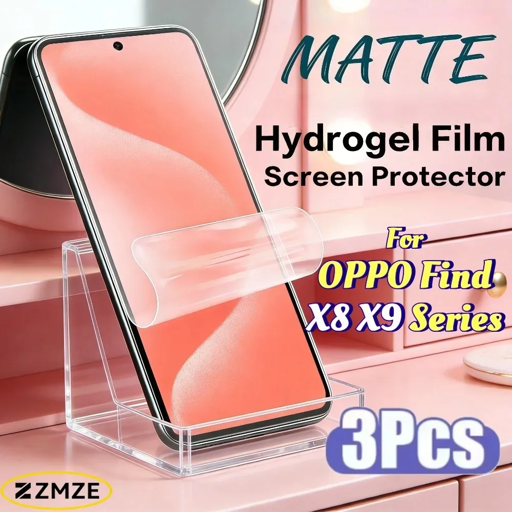 

3 Pieces Matte Hydrogel Films for OPPO Find X9 X9S Pro X9+ X9 Ultra Screen Protectivel Film For OPPO Find X8 Ultra X8S + Series