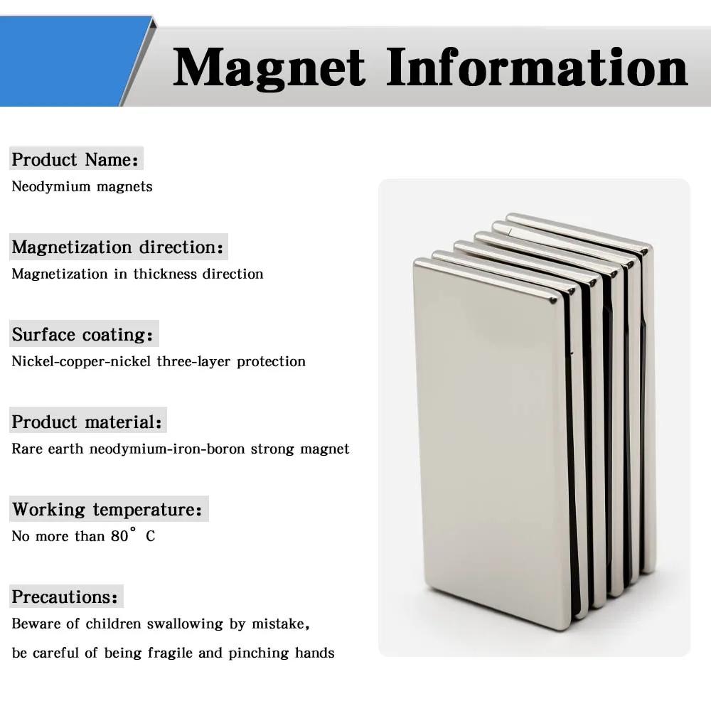 50x25x3mm block Refrigerator Magnets imanes para manualidades for Refrigerator, Office, DIY