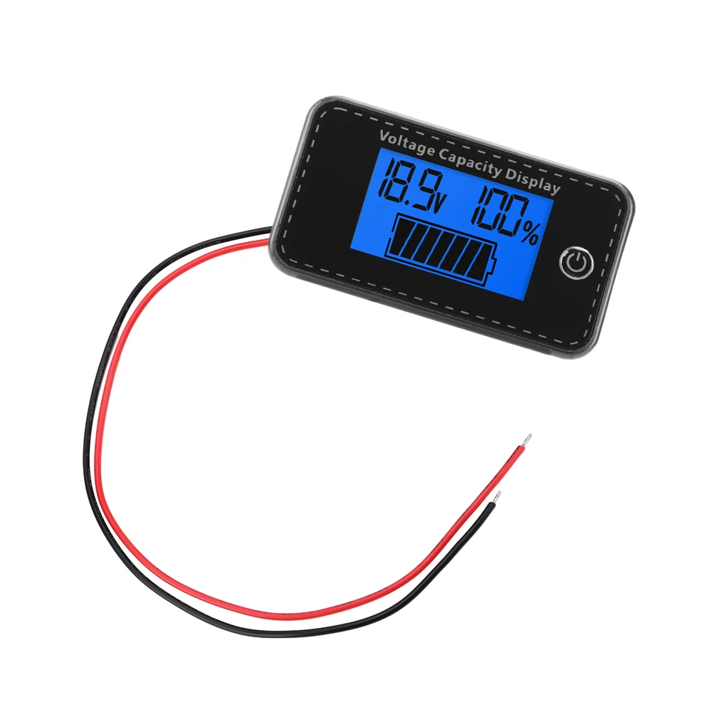 Indicatore di alimentazione della batteria dell'auto LCD indicatore di capacità della batteria voltmetro percentuale di alimentazione residua universale DC 5-10V