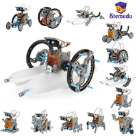 13-in-1 Education Solar Robot Toy 190 PCS STEM DIY Building Science Experiment Kit for Kids Aged 8-10 and Older Solar Powered