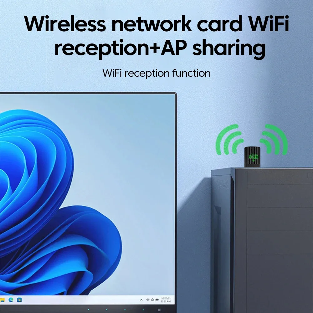 

USB WIFI 6 Wireless Network Card AX900 Bluetooth 5.4 Adapter Dual Band 2.4G&5GHz Signal Reception USB Dongle Driver Free