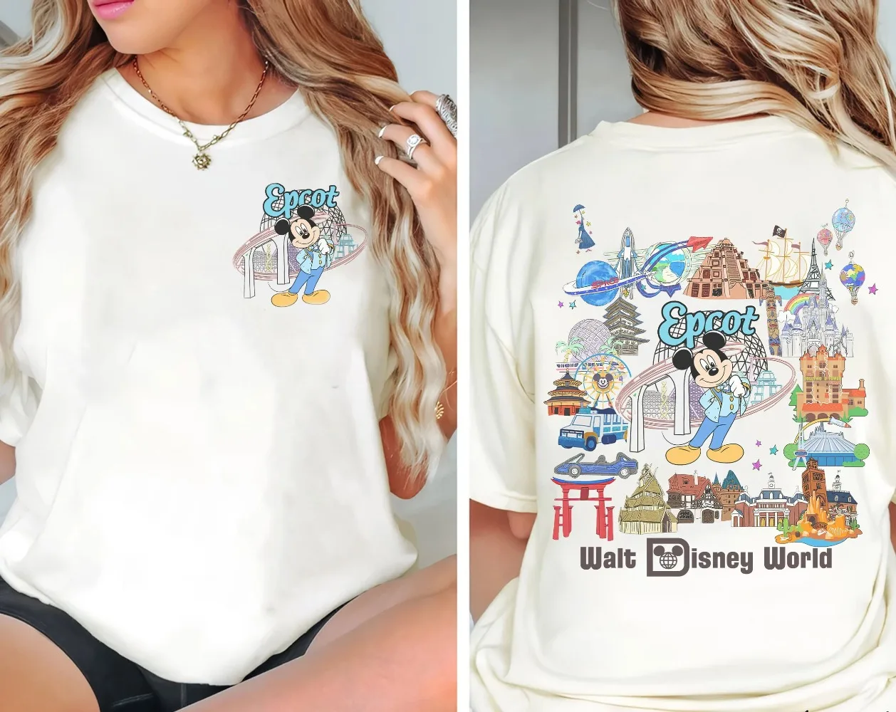

2025 Epcot Mickey Two-Sided Shirt Epcot Comfort Color Shirt Epcot Center Shirt Epcot Countries Epcot Flower and Garden Shirt