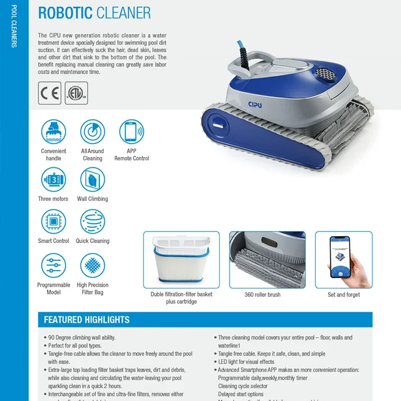 Swimming pool accessories cleaning robot forhousehold swimming pool automatic pool cleaner