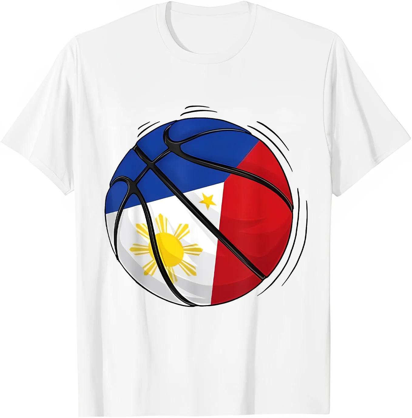 Basketball Ball With The Flag Of Philippines T-Shirt