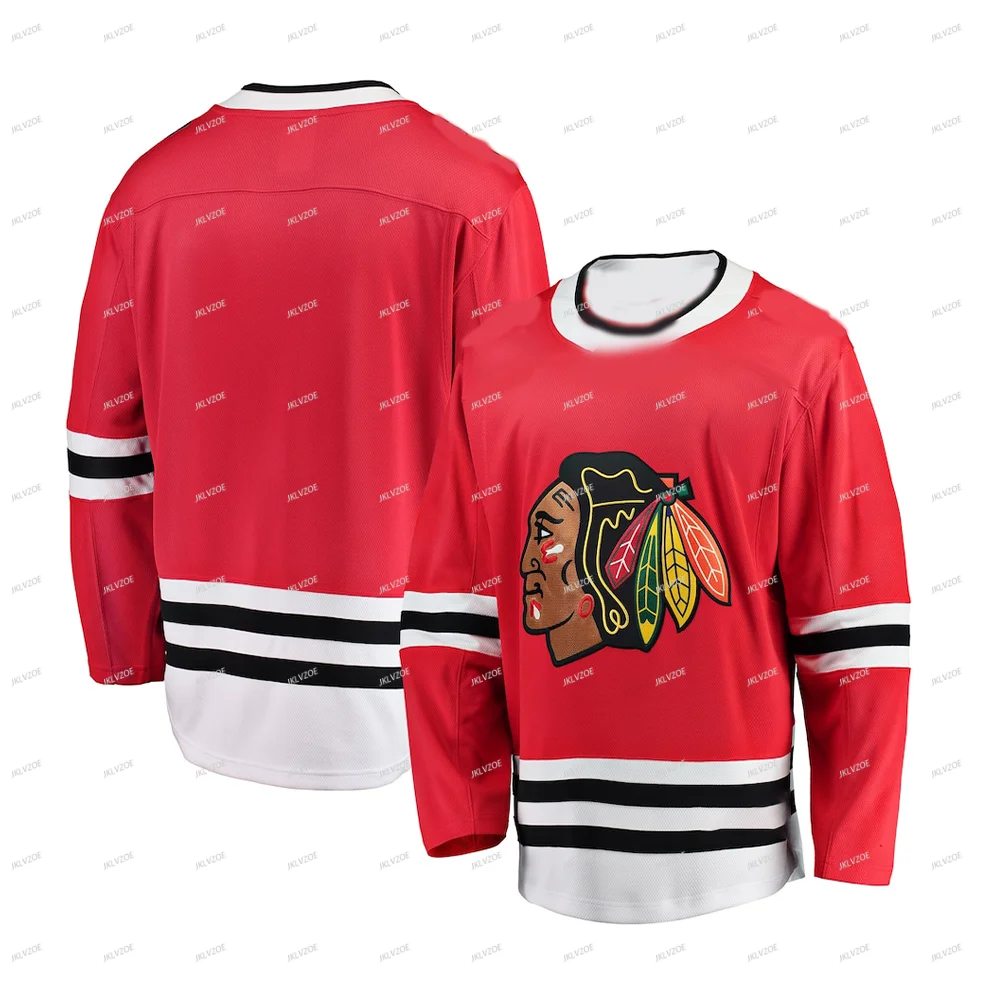 24 25 Men Kids Hockey Jersey Adult  Children Boys 19 Teenager Team Top T Shirt Sports Tee Clothes Hot Chicago Blackhawks Home 71