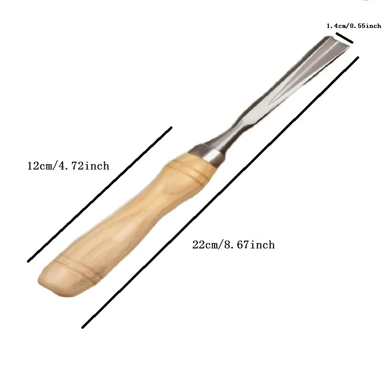 

1pc Woodworking Chisel Carved Chisel 14mm Wood Carving Tools DIY Manual Carving Auxiliary Tools Carpentry Hand Tool