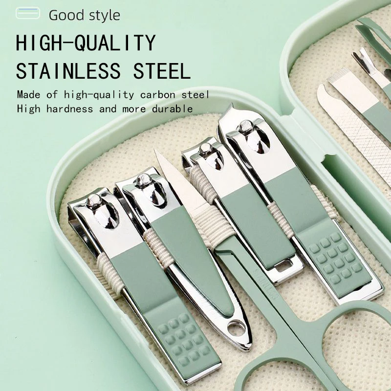 Nail Clipper Set, Box Toolkit, Nail Pliers, Manicure, Nail Clippers, Pedicure Set, Ear Pick, Complete Set Of Manicure Tools