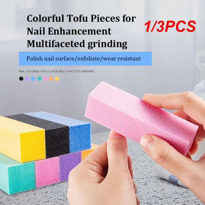 

1/3PCS Nails Buffer Grind Buffing Block Nail File For Pedicure Manicure Care Nail Art Sponge Buffer Polish Nail Accessories