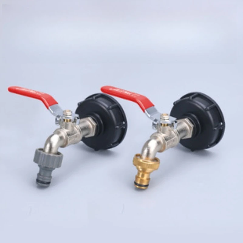 Brass IBC Ton Tank Reducer Tap NPT Thread Water Nozzle Connector, 1/2